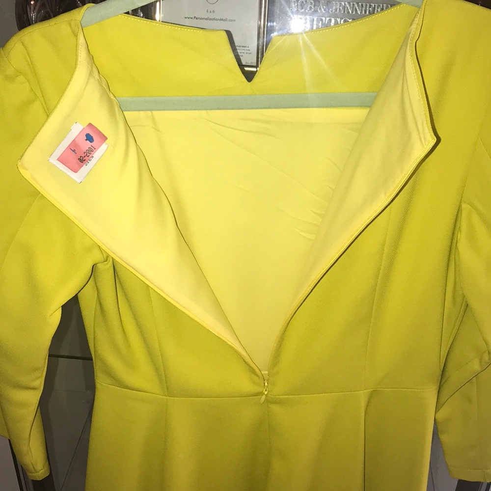 YELLOW FORMAL DRESS by MARYCRAFTS - Picture 3 of 8